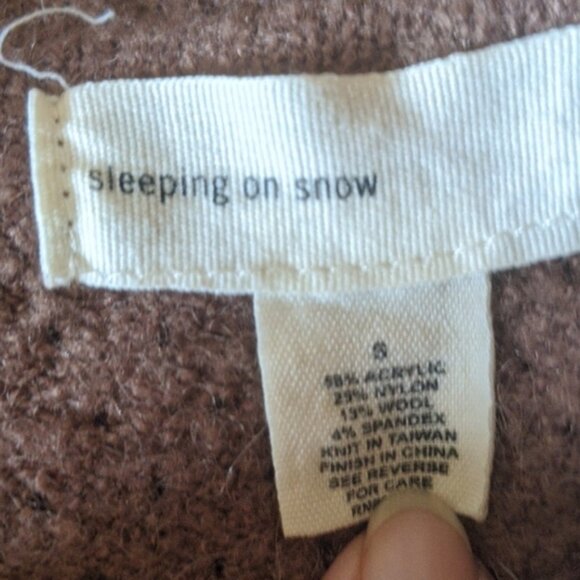 Anthropologie Sleeping on Snow zip front sweater - Picture 5 of 5